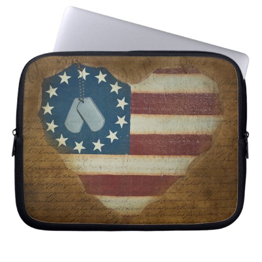 Patriotismus Laptopschutzhülle (Vorderseite)