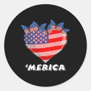Patriotismus Merica Pride Us Patriots Usa Fan Inde Runder Aufkleber