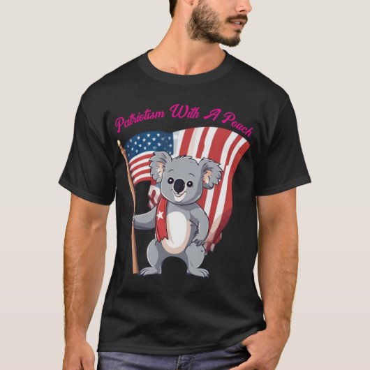 Patriotismus mit einem Pouch T-Shirt (Vorderseite)