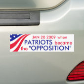 Patriotismus = Opposition? Autoaufkleber (Auf Auto)