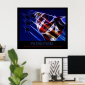 Patriotismus Poster (Heimbüro)