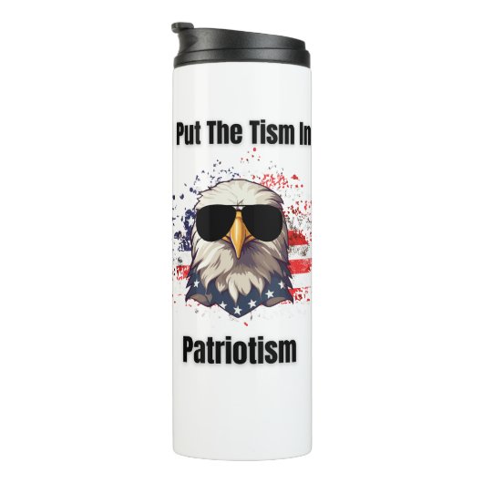 Patriotismus Thermosbecher (Nach rechts gedreht)