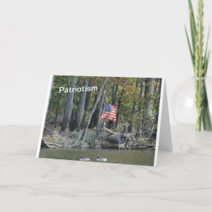 Patriotismus USA-Flagge Karte