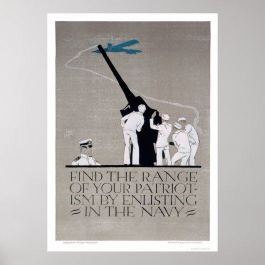 Patriotismus zeigen - Marine auffordern (US02313) Poster (Vorne)