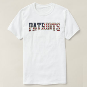 Patriots American Flag Distressed Shirt Vintage