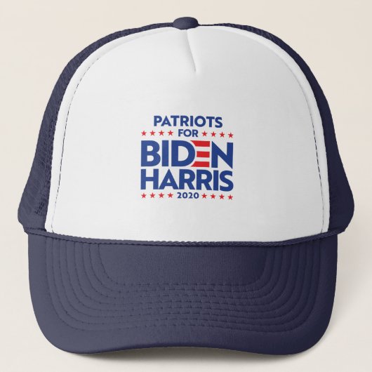 PATRIOTS FÜR BIDEN HARRIS TRUCKERKAPPE (Vorderseite)