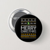 Patriots-Logos für Unabhängigkeit frohe Weihnachte Button (Vorne & Hinten)