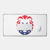 Patriots-Löwe Schreibtischunterlage (Tastatur & Maus)