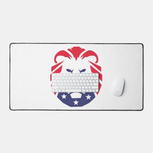 Patriots-Löwe Schreibtischunterlage (Tastatur & Maus)