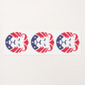 Patriots-Löwe Yogamatte (Rückseite (Horizontal))