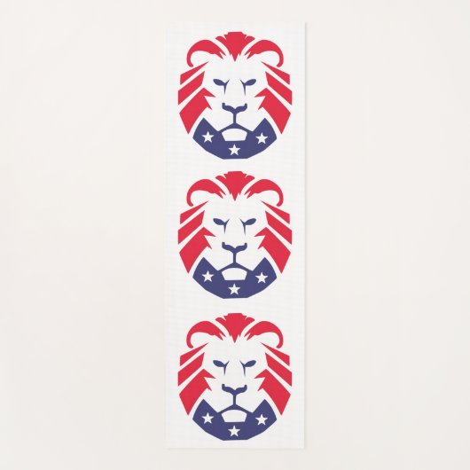 Patriots-Löwe Yogamatte (Vorderseite)
