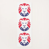 Patriots-Löwe Yogamatte (Rückseite)