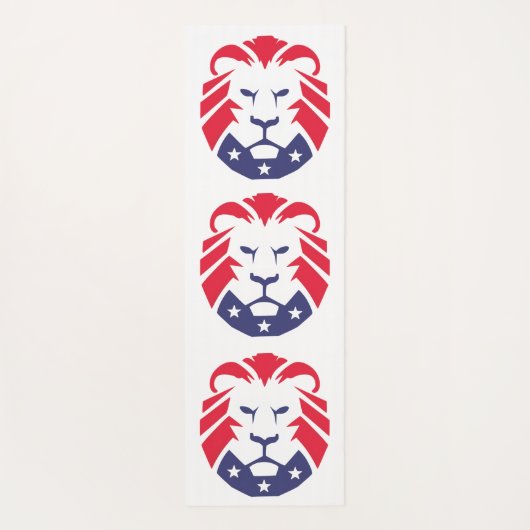 Patriots-Löwe Yogamatte (Rückseite)