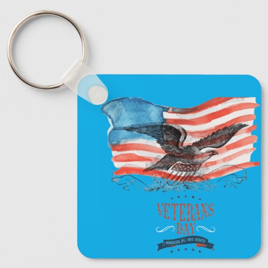 Patriots remembered azure schlüsselanhänger (Vorderseite)