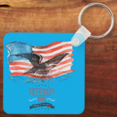 Patriots remembered azure schlüsselanhänger (Rückseite)