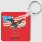 Patriots remembered bright red schlüsselanhänger (Rückseite)