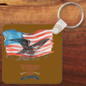 Patriots remembered brown schlüsselanhänger (Rückseite)