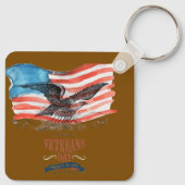Patriots remembered brown schlüsselanhänger (Rückseite)