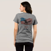 Patriots remembered grey Tri-Blend shirt (Rückseite voll)