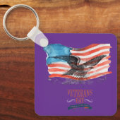 Patriots remembered royal purple schlüsselanhänger (Vorderseite)