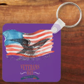 Patriots remembered royal purple schlüsselanhänger (Rückseite)