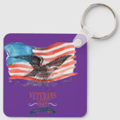 Patriots remembered royal purple schlüsselanhänger (Rückseite)