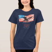 Patriots remembered solid navy Tri-Blend shirt (Vorderseite)