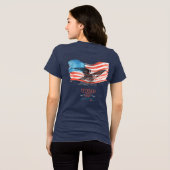 Patriots remembered solid navy Tri-Blend shirt (Rückseite voll)
