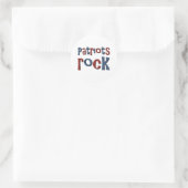Patriots Rock Runder Aufkleber (Tasche)