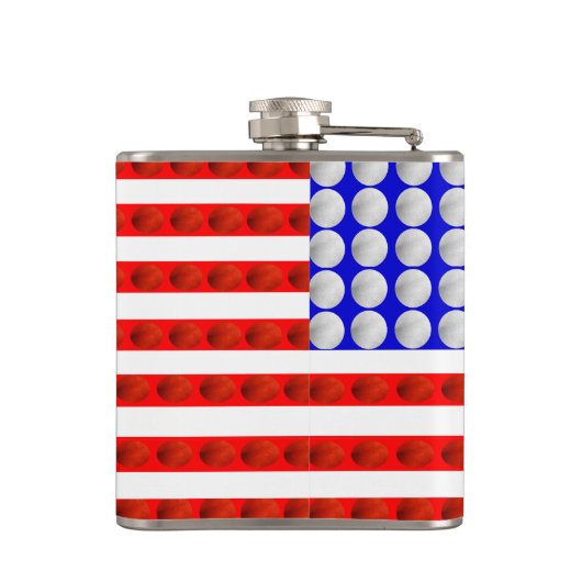 Patriots Vinyl Wrapped Flask Flachmann (Rückseite)