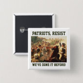 Patriots widersetzt Angriffe auf die Demokratie Button (Vorne & Hinten)