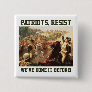 Patriots widersetzt Angriffe auf die Demokratie Button