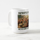 Patriots widersetzt Angriffe auf die Demokratie Kaffeetasse (Vorderseite Links)