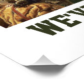 Patriots widersetzt Angriffe auf die Demokratie Poster (Ecke)