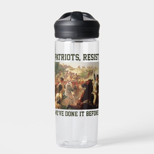 Patriots widersetzt Angriffe auf die Demokratie Trinkflasche (Vorderseite)