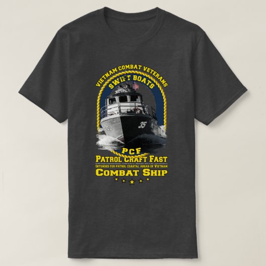Patrol Craft Fast PCF Swift Boote Vietnam Veterane T-Shirt (Design vorne)