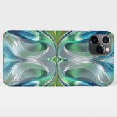 Patrón abstracto de ondas de Agua iPhone Hülle (Rückseite (Horizontal))