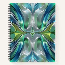 Patrón abstracto de ondas de Agua Notizblock