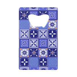 Patrón azulejo violeta geldbeutel flaschenöffner