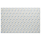 Patrón boho  pintado a mano amarillo y azul stoff (Yard (91,4 cm))