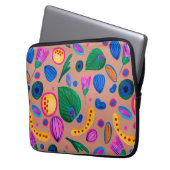 Patrón boho pintado a mano terracota laptopschutzhülle (Vorderseite Links)