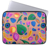 Patrón boho pintado a mano terracota laptopschutzhülle (Vorderseite)