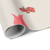 Patrón botánico de Navidad Geschenkpapier (Rolleneckpunkt)