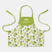 Patrón combinado de peras abiertas y enteras schürze (Vorderseite)