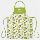 Patrón combinado de peras abiertas y enteras schürze (Vorderseite)