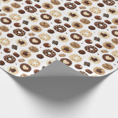 Patrón de dulces de chocolate geschenkpapier (Ecke)