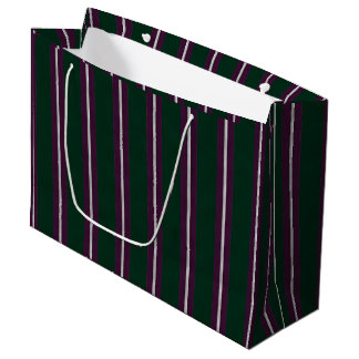 Patrón de lineas Verdes Große Geschenktüte