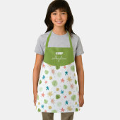 Patrón de verano con estrellas y hojas tropicales schürze (Insitu)