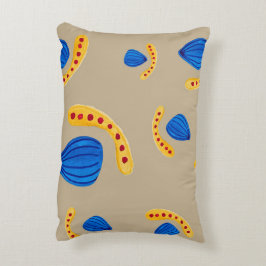 Patrón pintado a mano boho tono tierra dekokissen