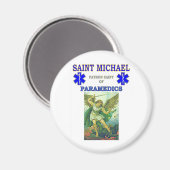 PATRON SAINT OF PARAMEDICS MAGNET (Vorderseite/Rückseite)